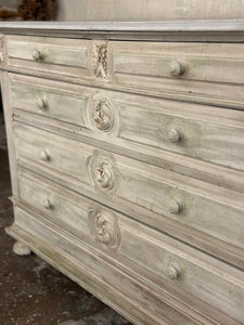 French marble top commode