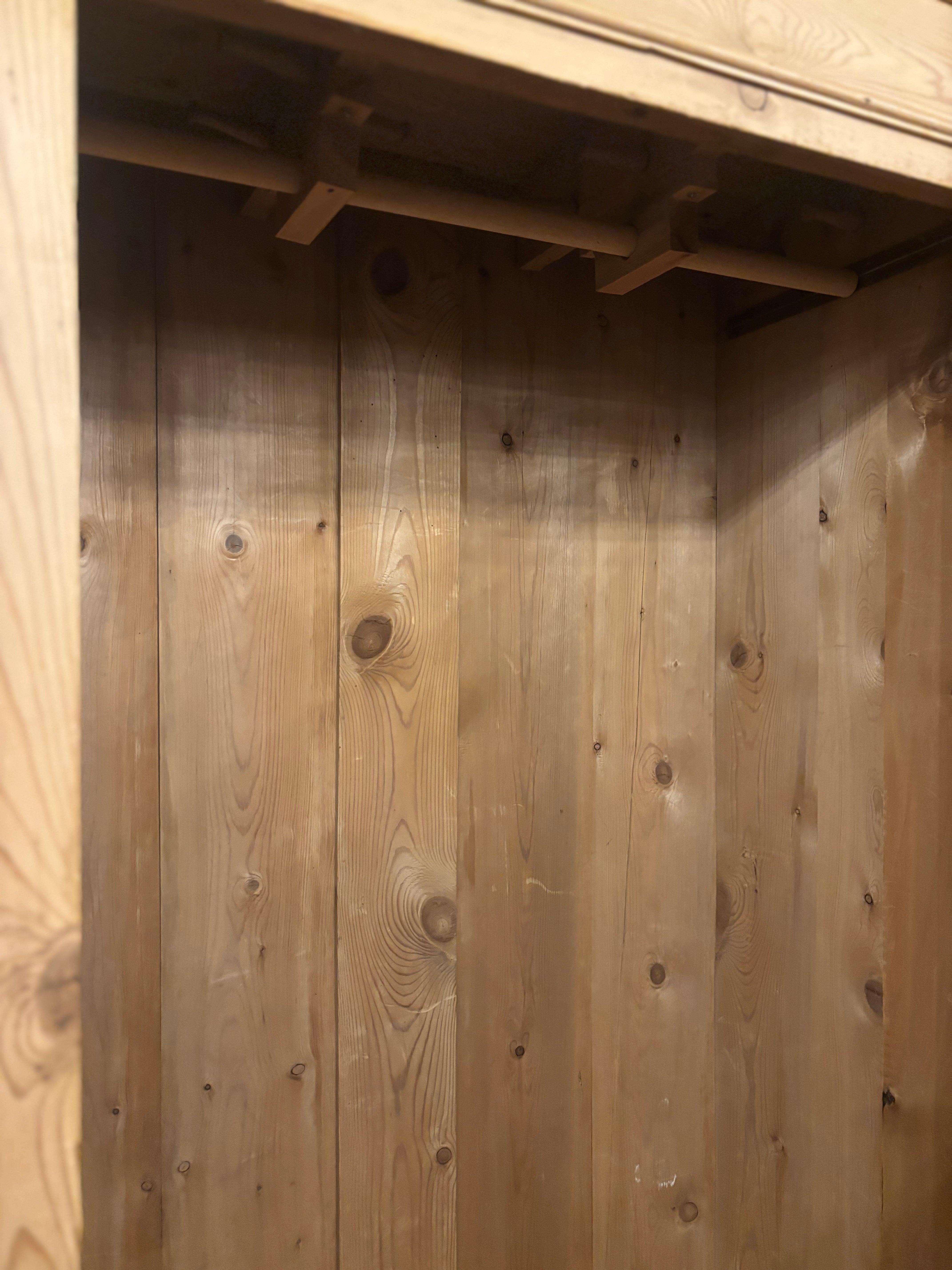 French pine single wardrobe