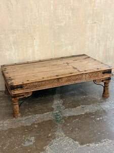 Carved Indian coffee table