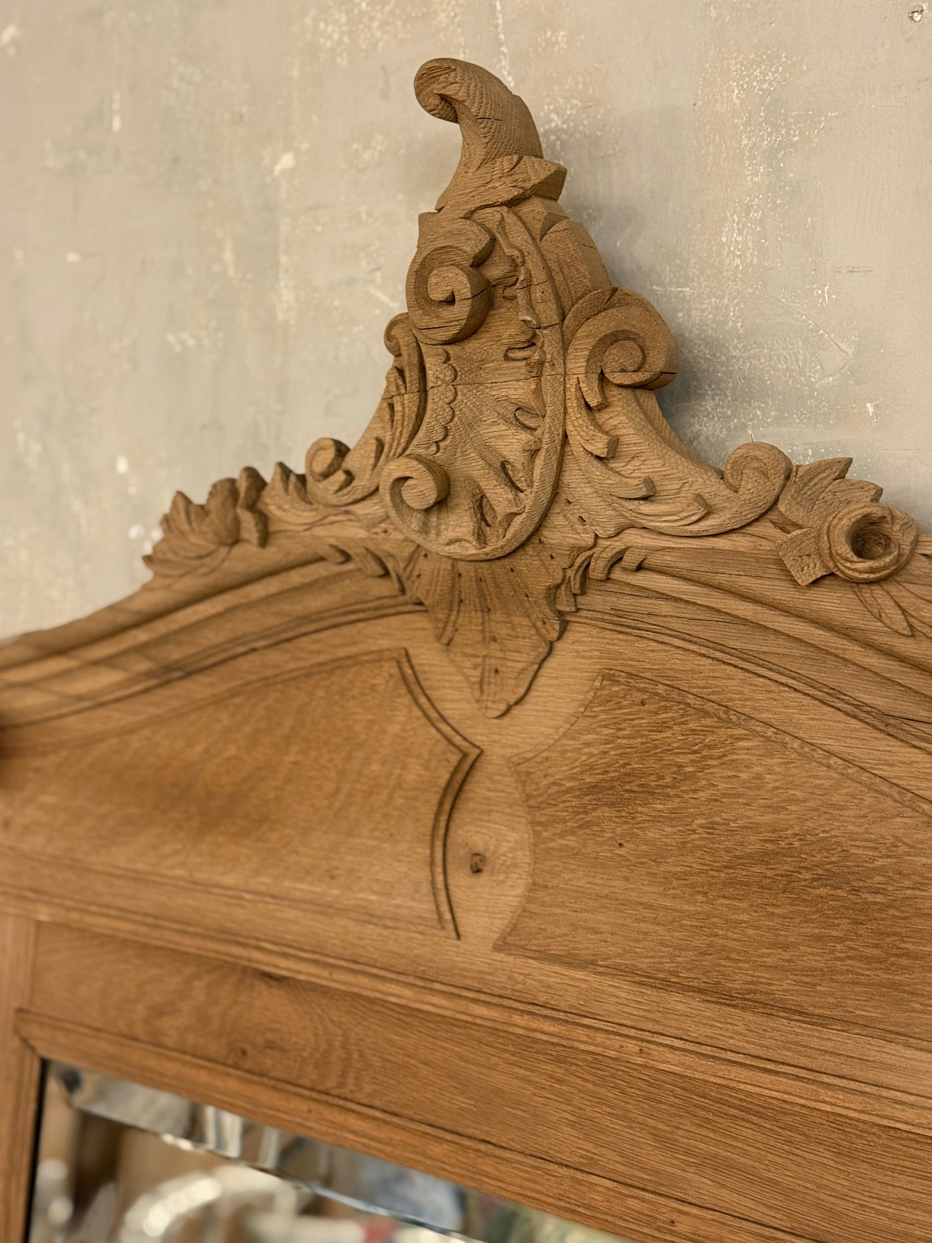 French oak mirror