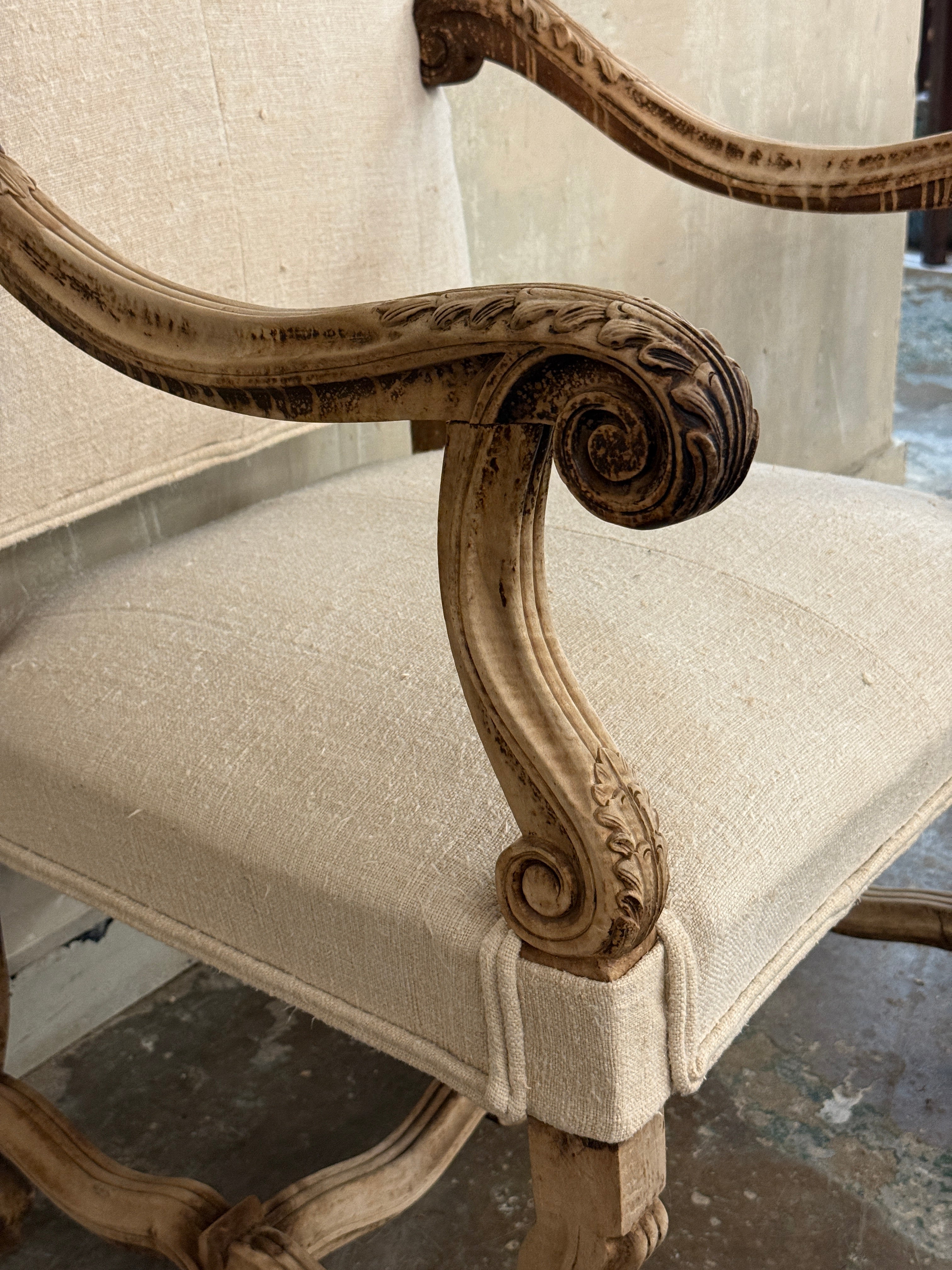 Carved armchair