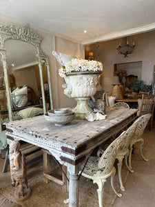 Indian teak carved table