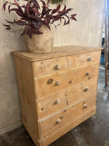 Victorian Light Pine Chest of Drawers