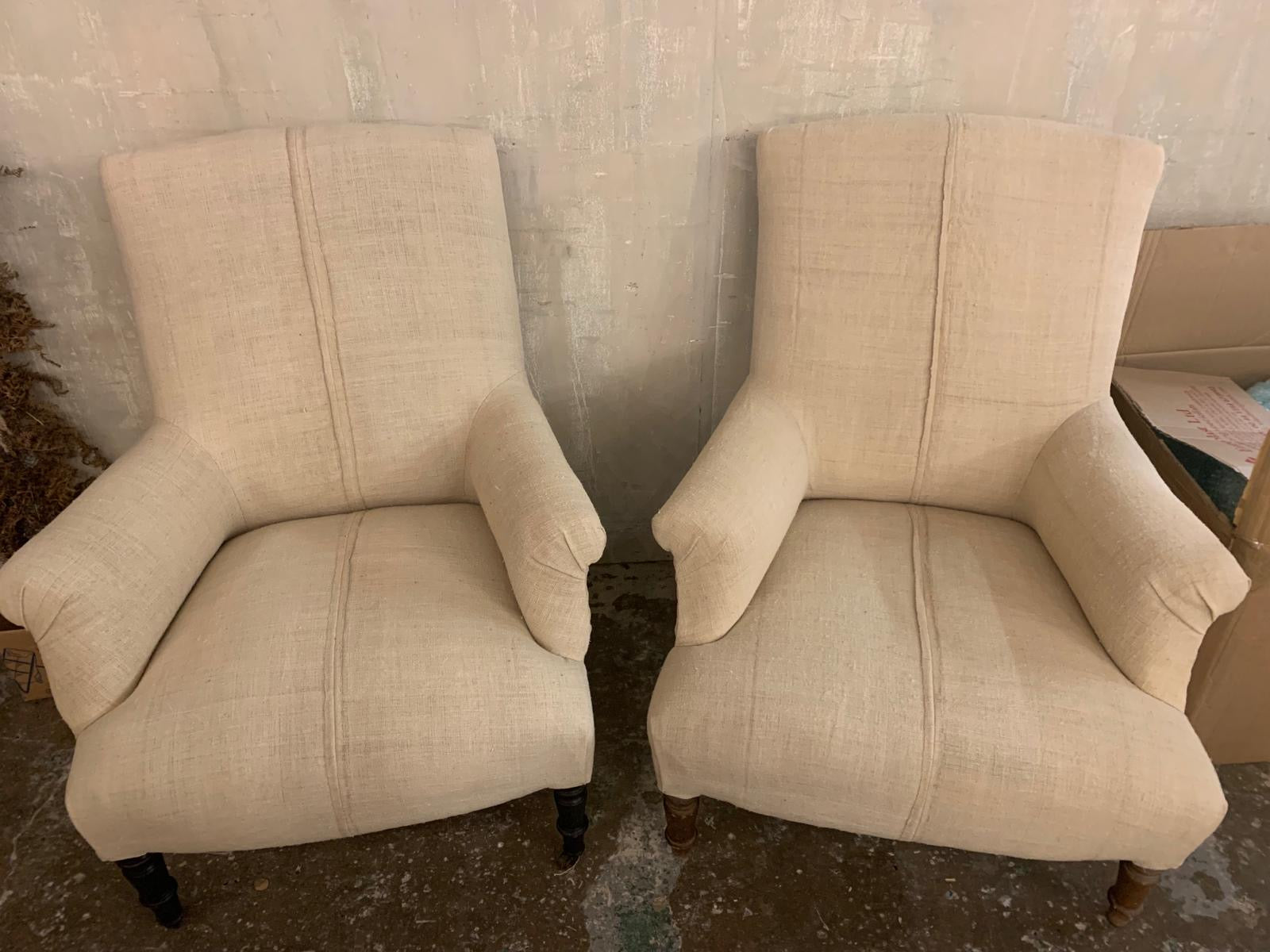 Stunning pair of French armchairs