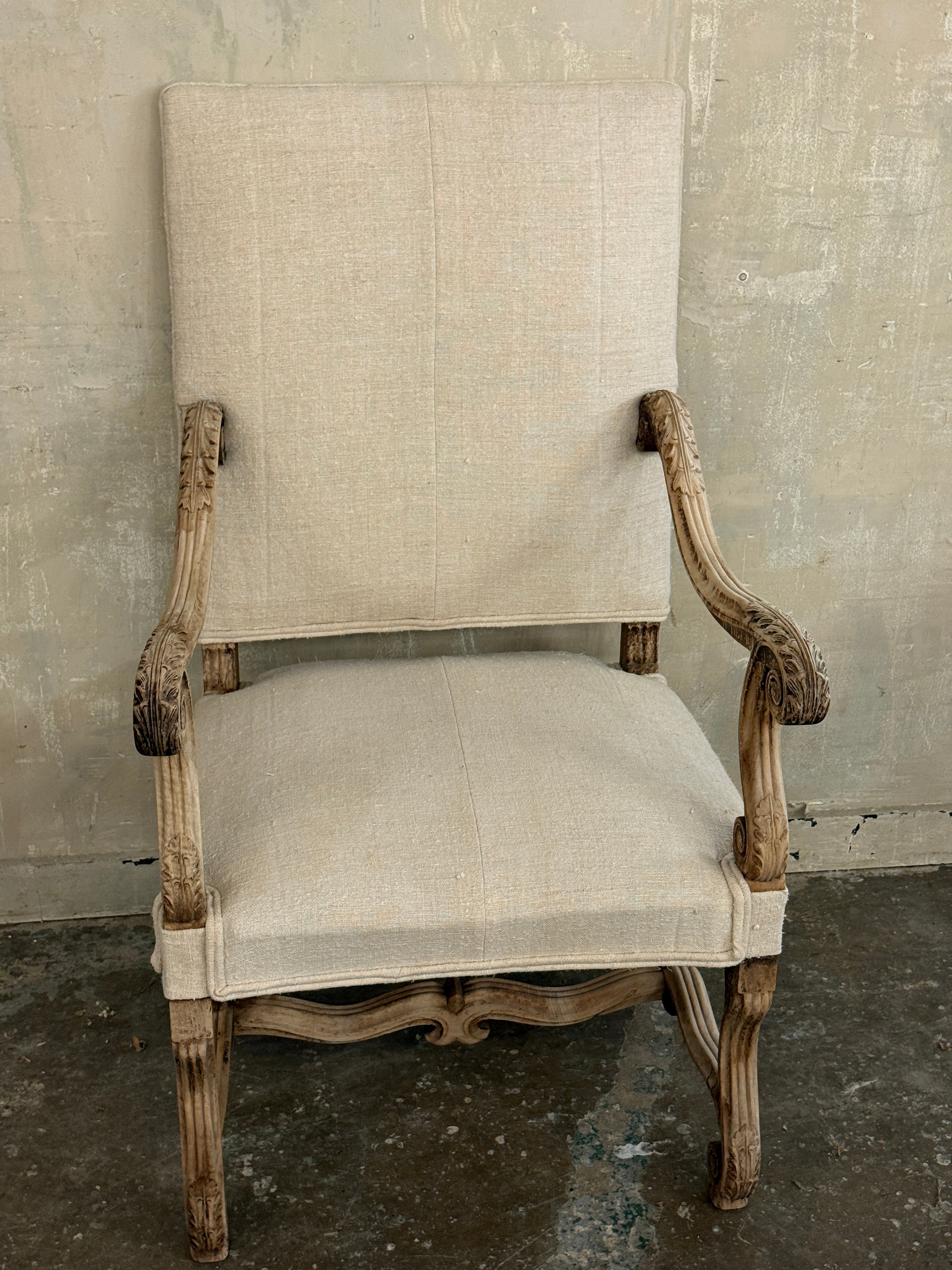 Carved armchair