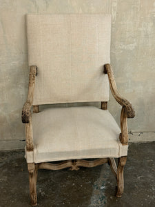 Carved armchair