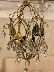 Pretty little beaded chandelier