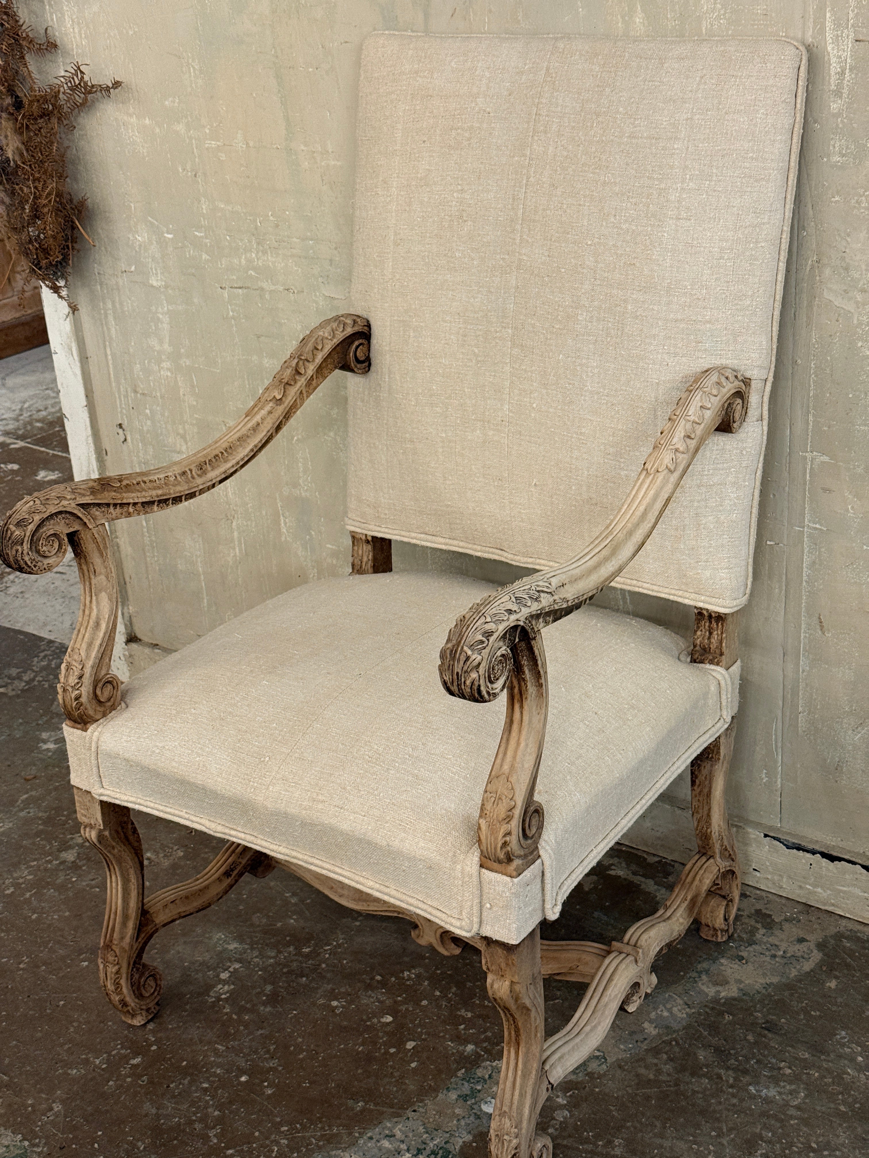 Carved armchair