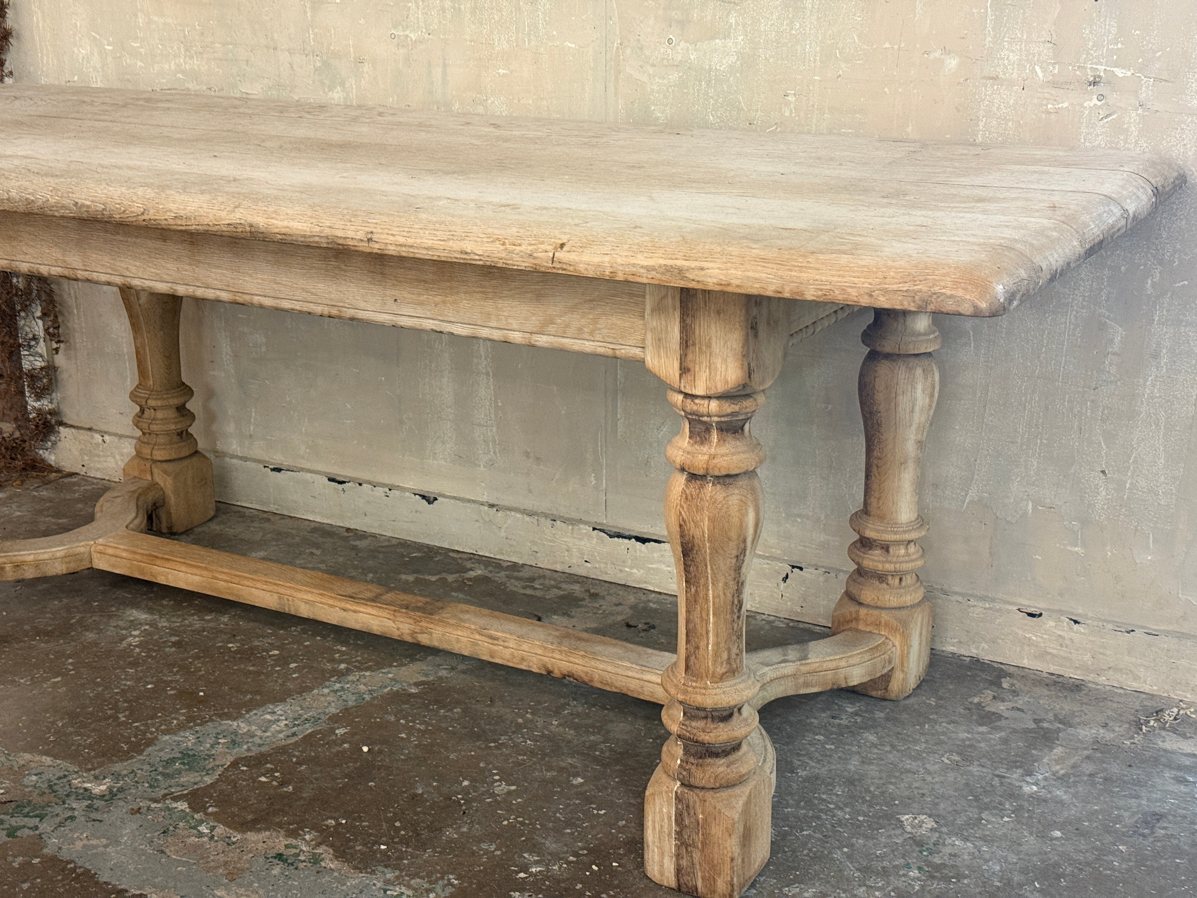 Chunky French oak table
