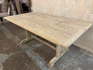 Oak plank top table