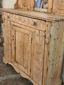 Victorian Irish pine dresser