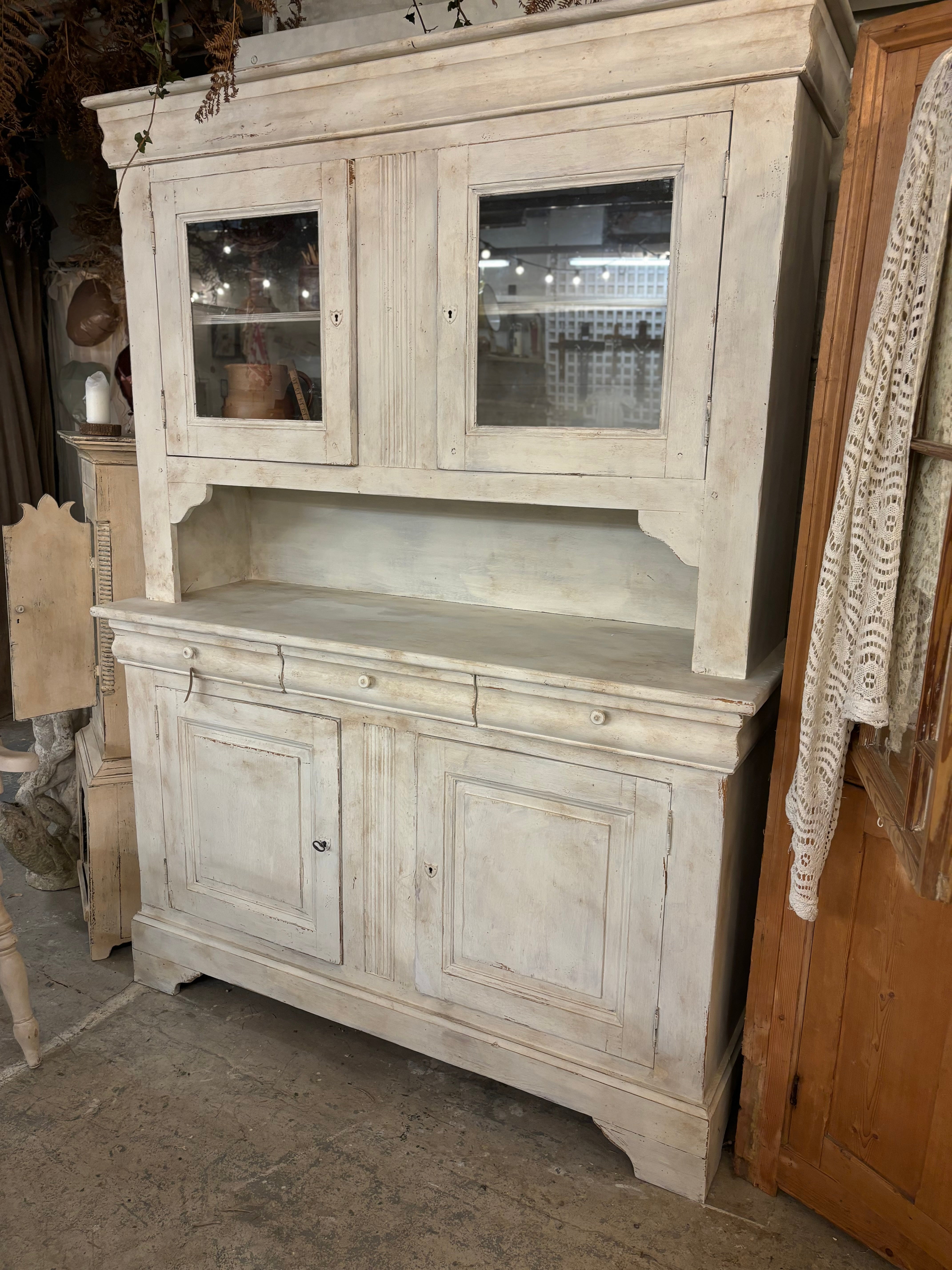 Large painted oak dresser