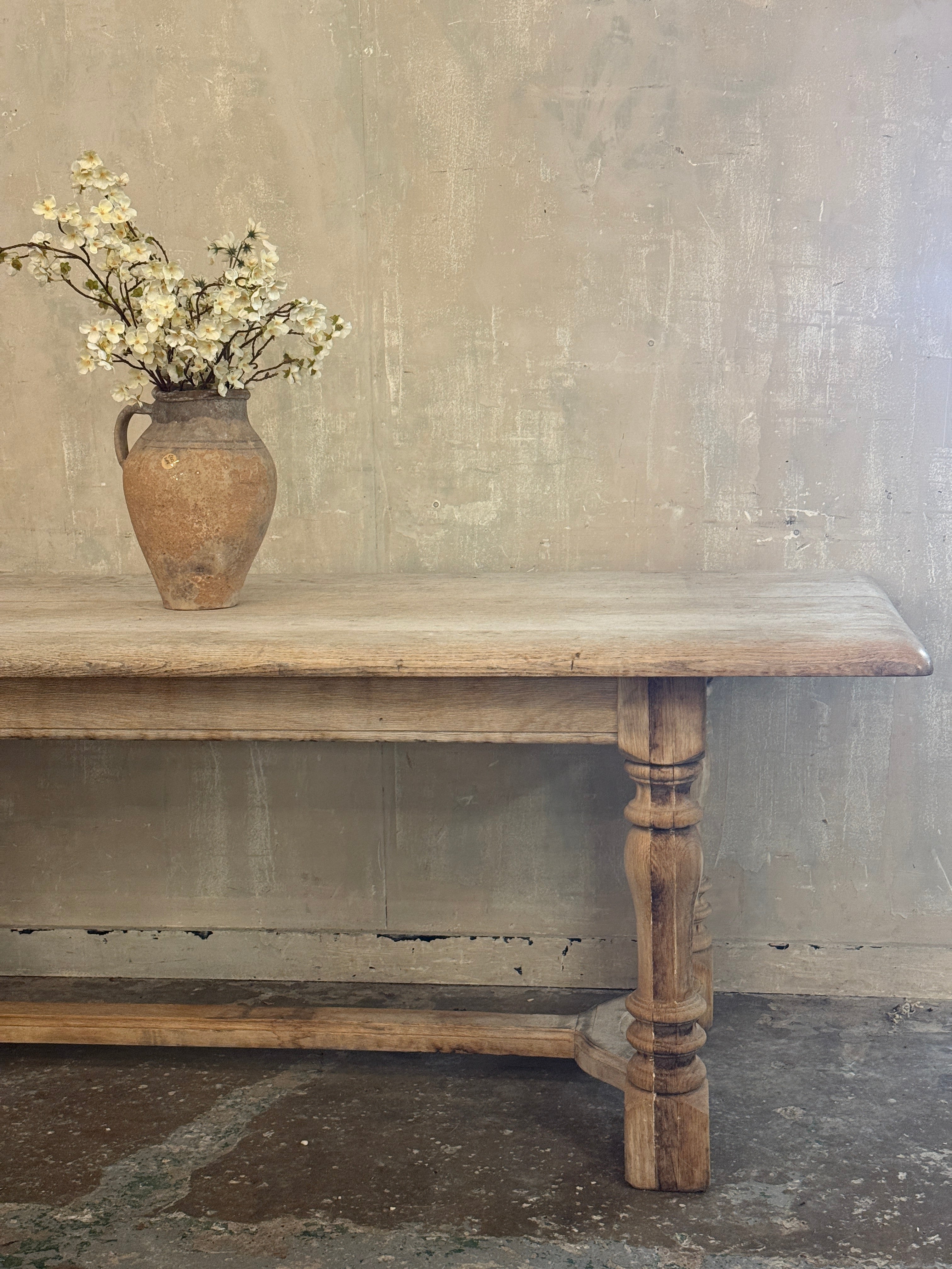 Chunky French oak table