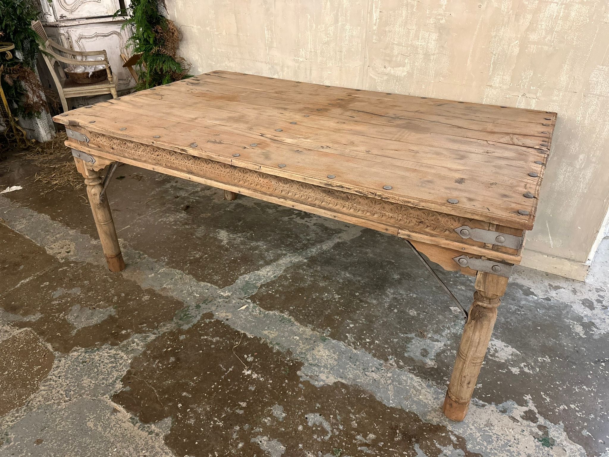 Indian carved dinning table