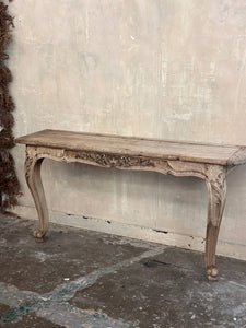 French oak console table