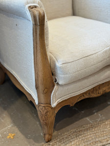 French Provincial Carved Armchair