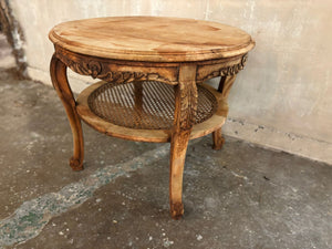 Round side table