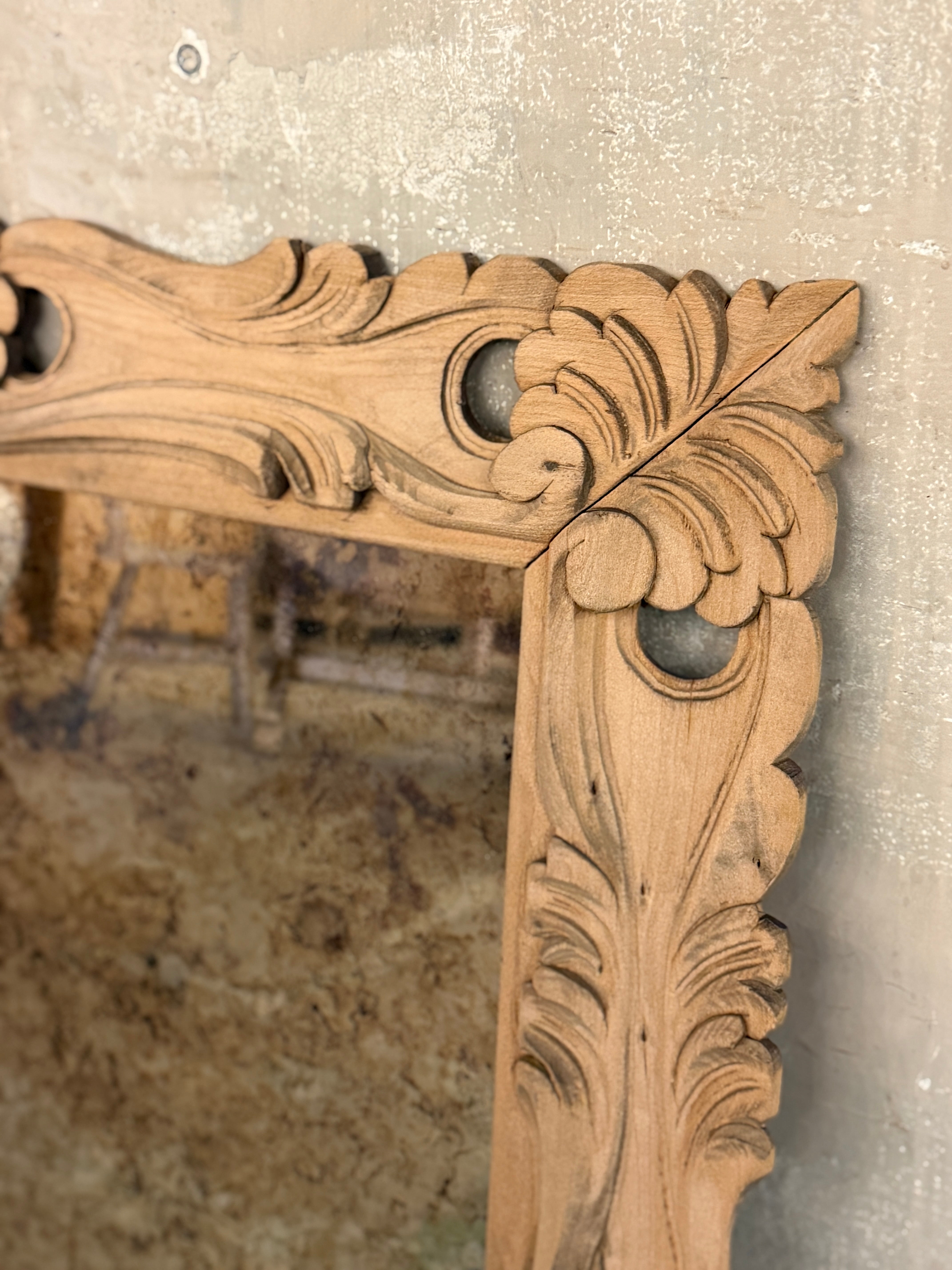 Pretty little oak mirror