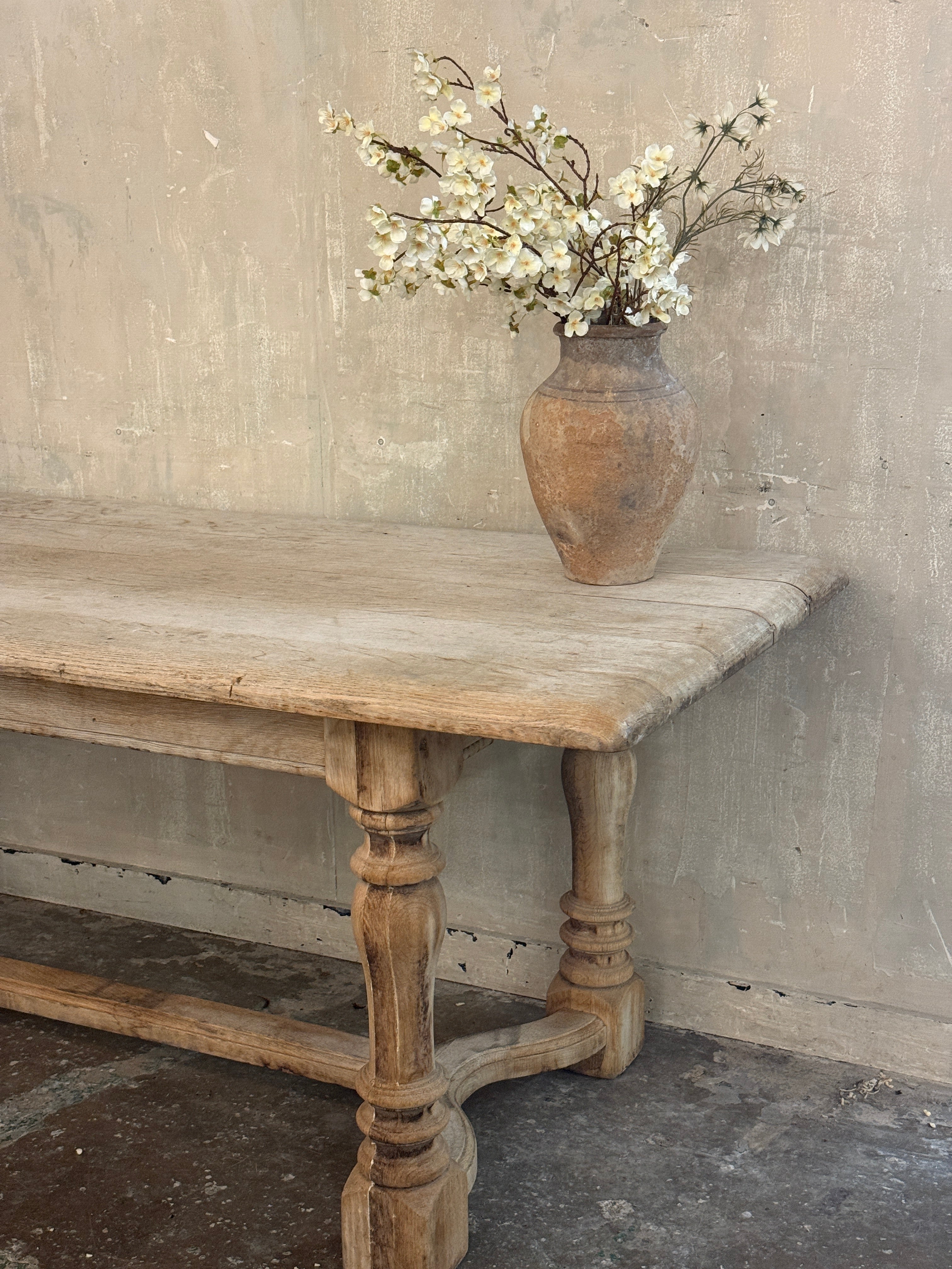 Chunky French oak table