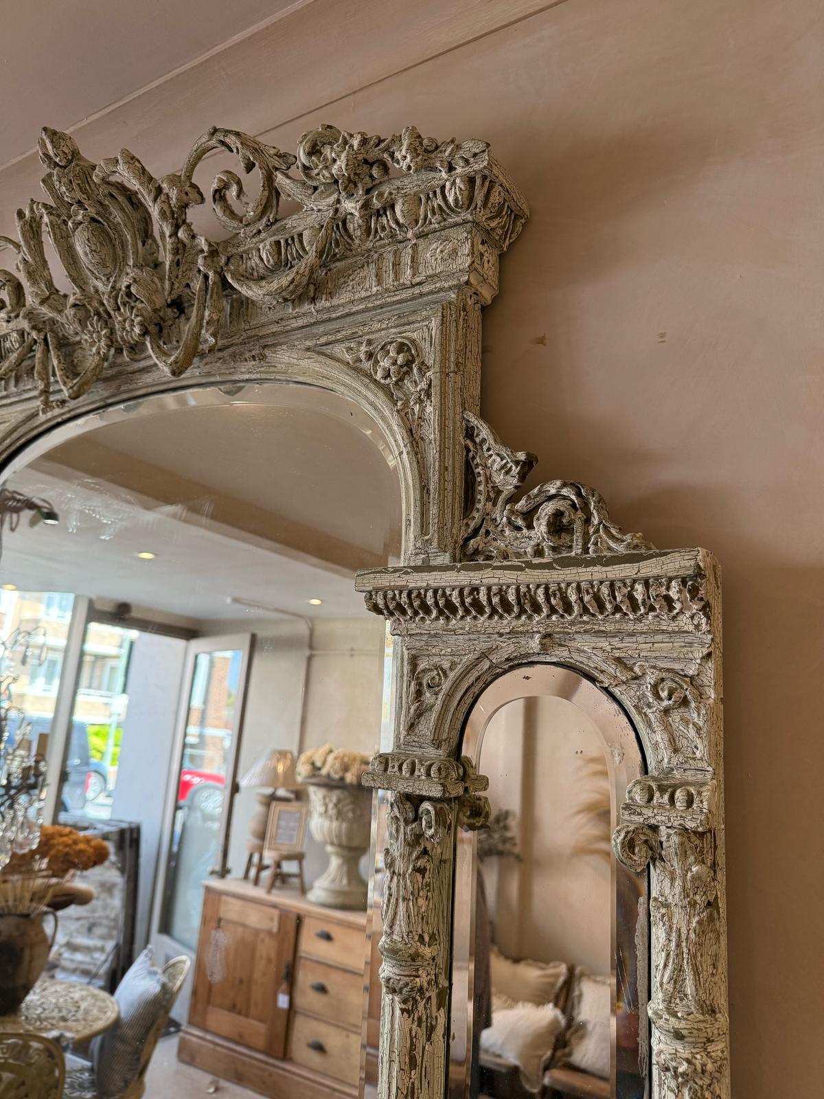 French floor standing mirror
