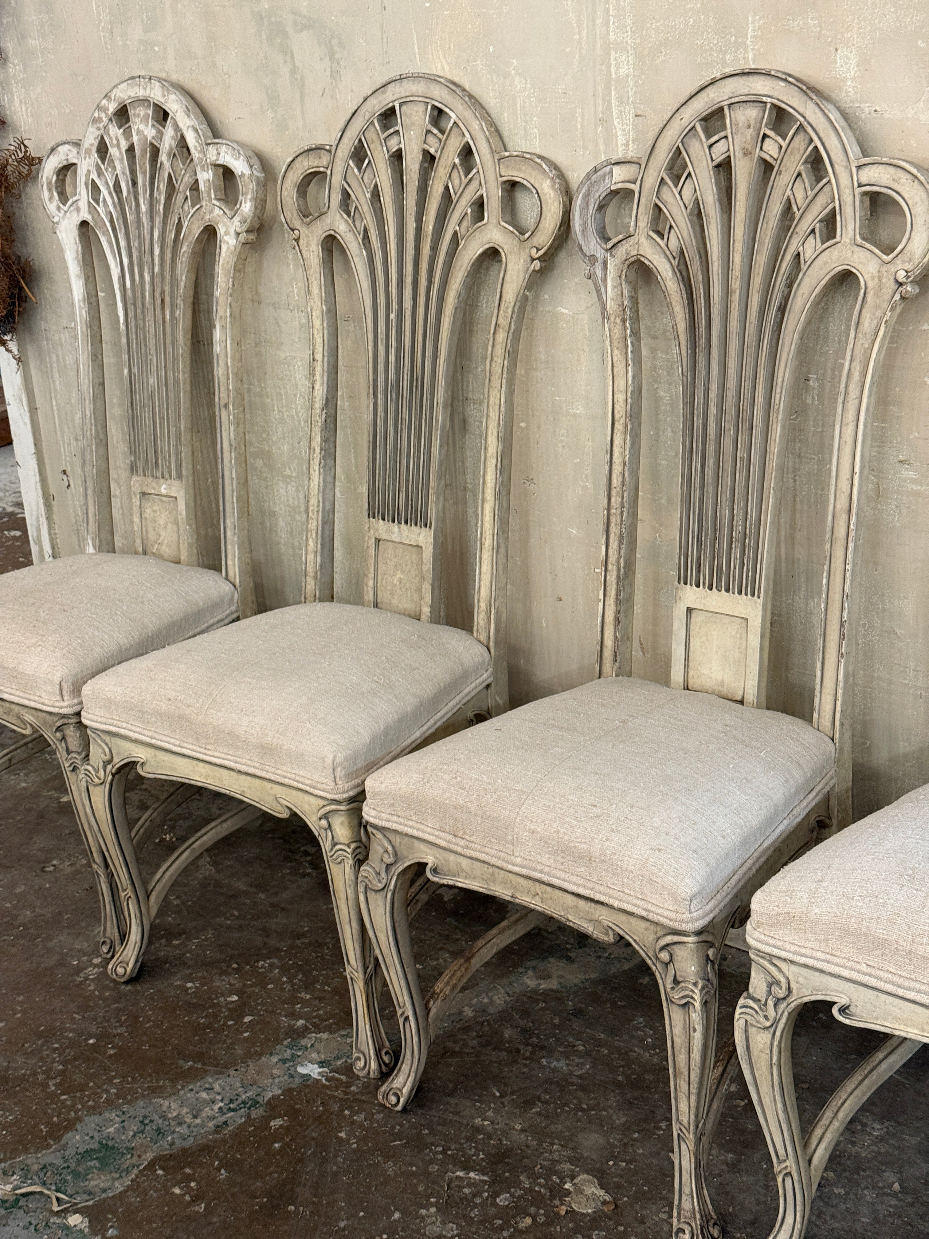 Vintage Carved Dining Chairs set of 4