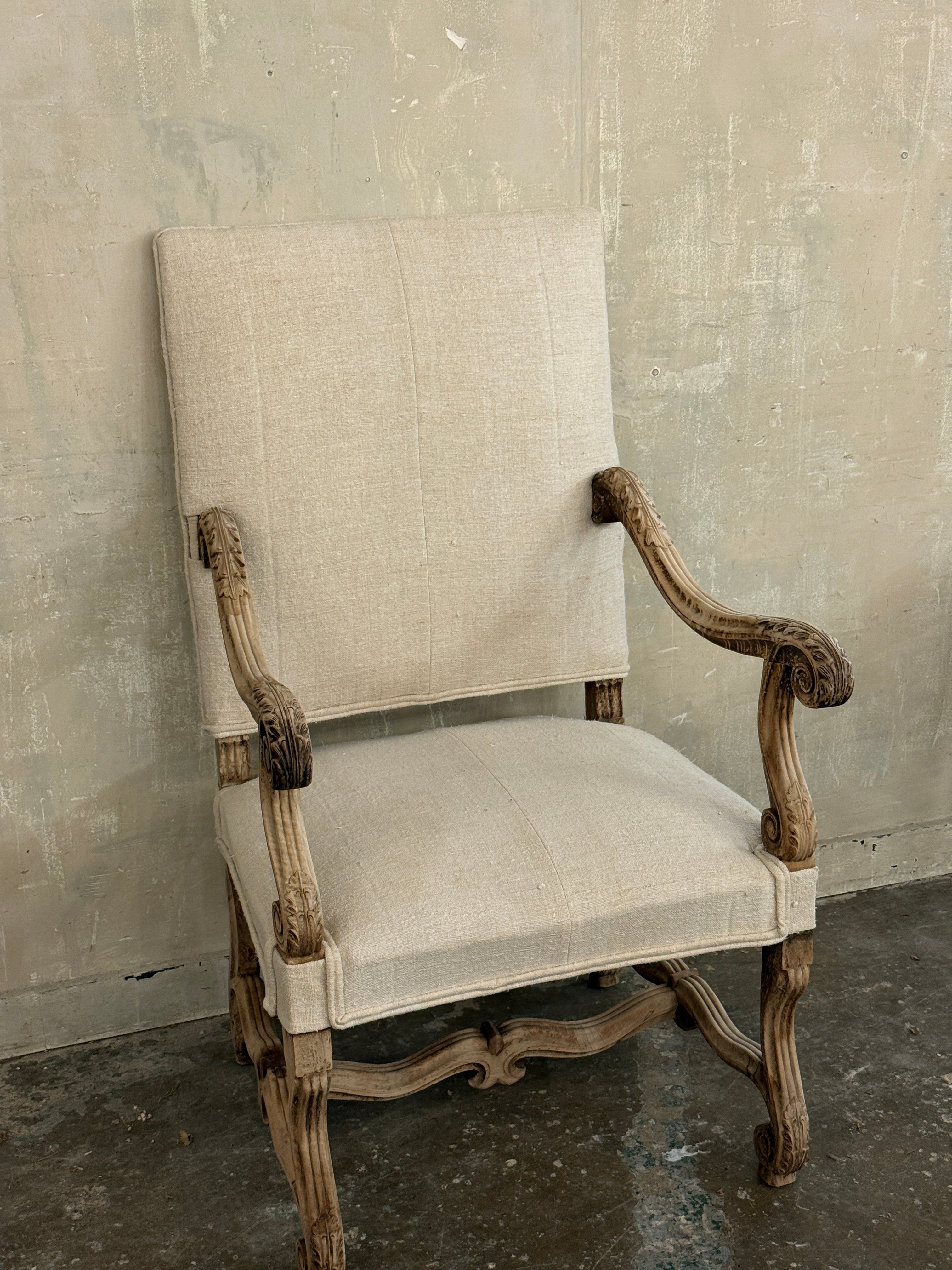 Carved armchair