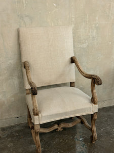 Carved armchair