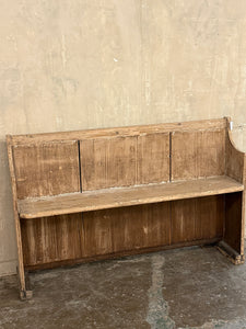 Rustic wooden bench