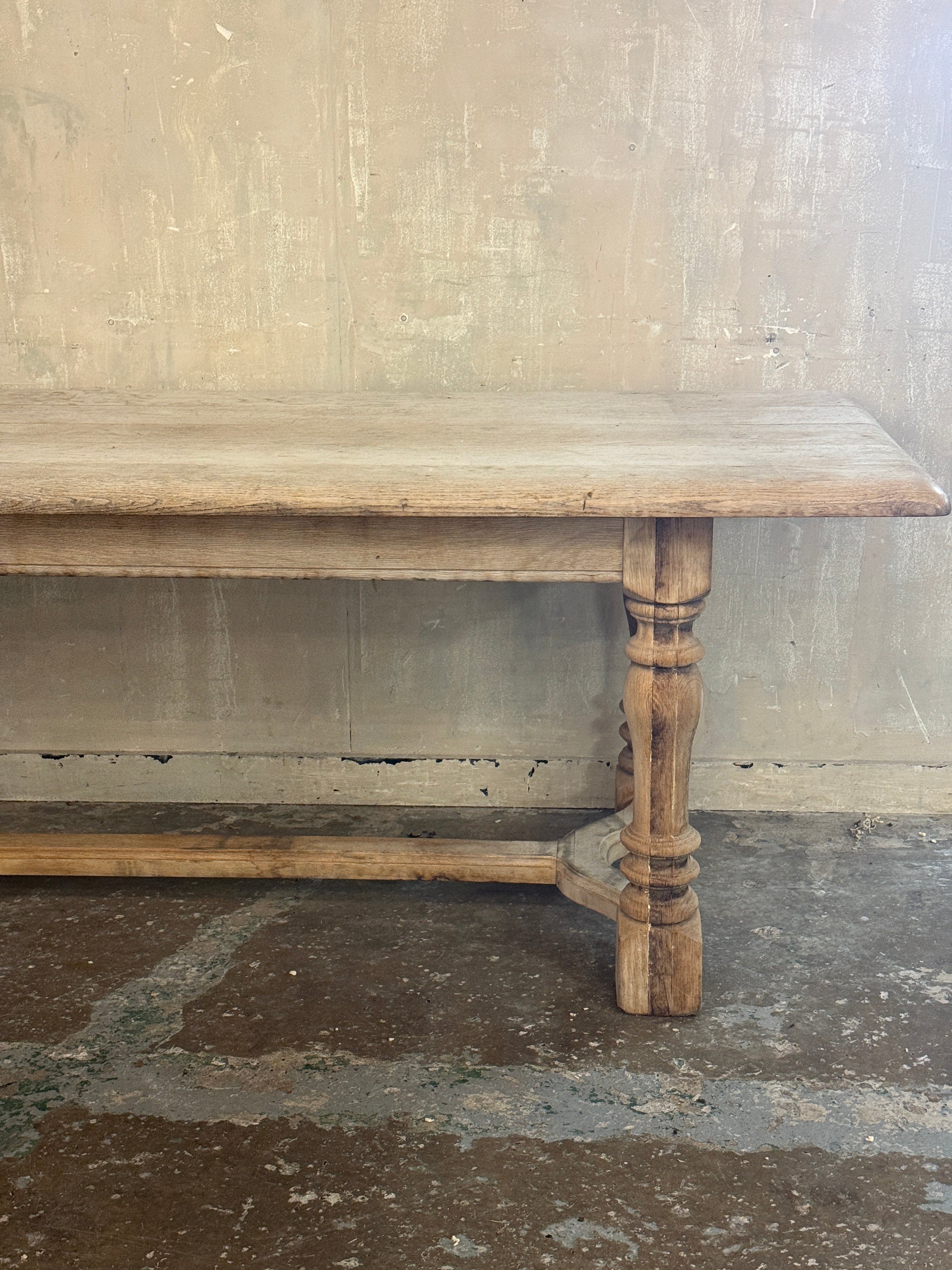 Chunky French oak table