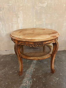 Round side table