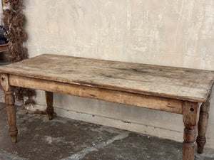 Rustic pine table
