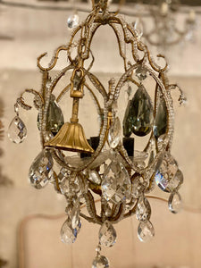 Pretty little beaded chandelier