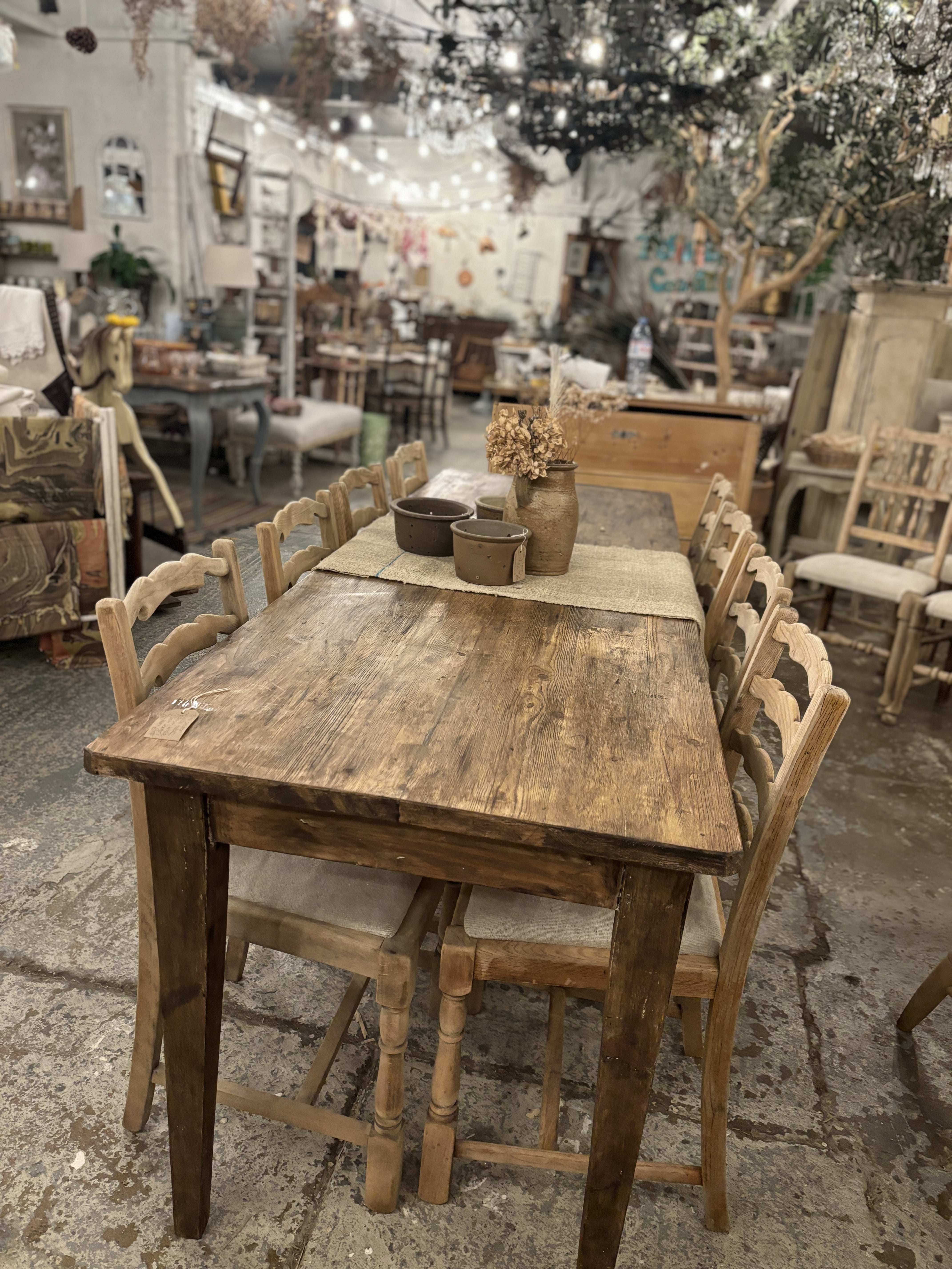 Rustic 2.2m dining table