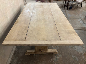 Oak plank top table