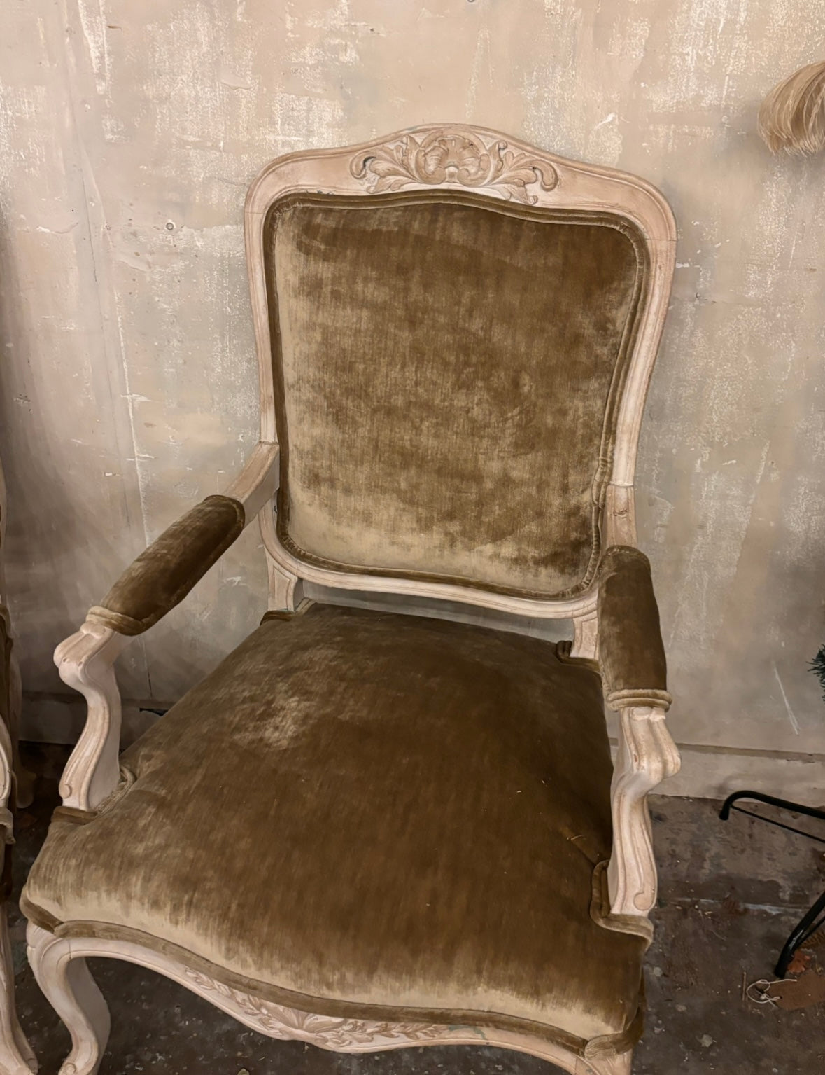 Pair of antique carver arm chairs