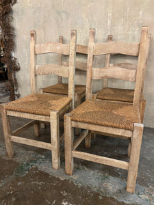 Rustic Beech Dining Chairs