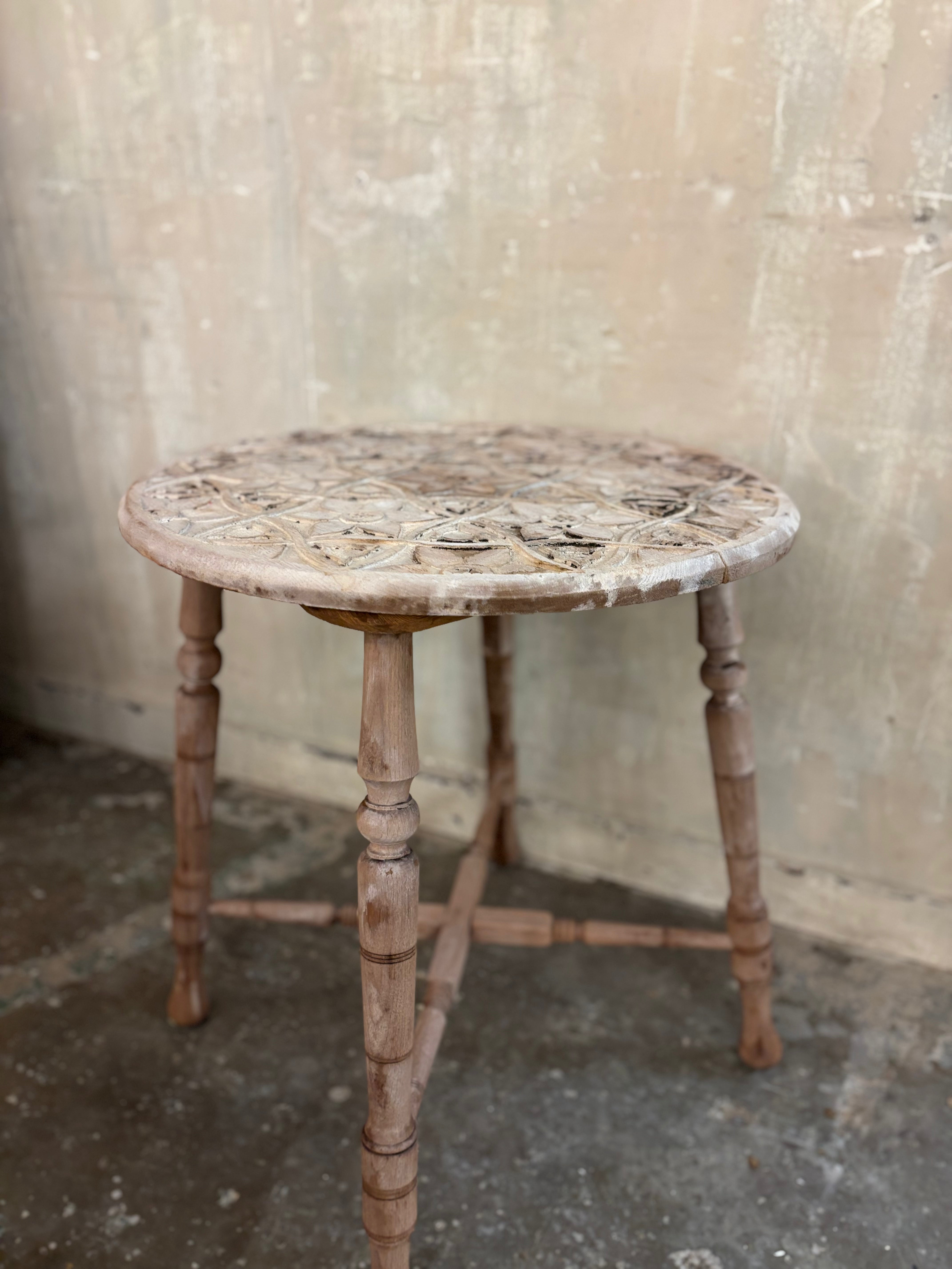 Carved Wine Table
