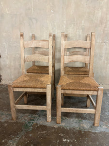 Rustic Beech Dining Chairs