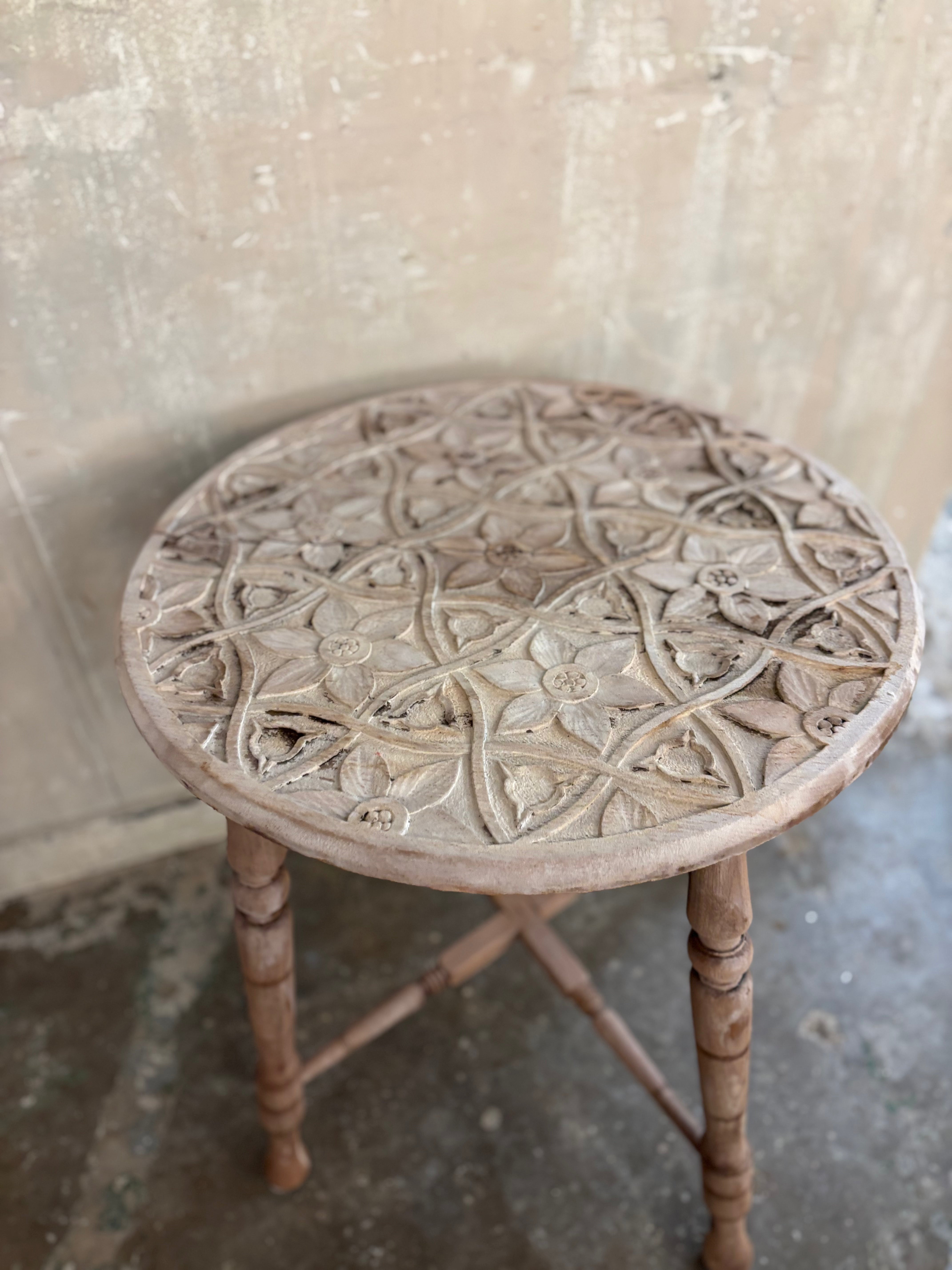 Carved Wine Table