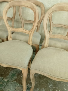 6 ballon back dining chairs