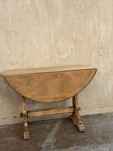 Stripped oak dining table