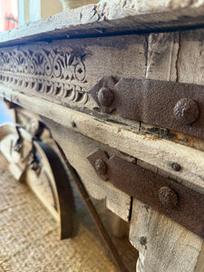 Indian teak carved table