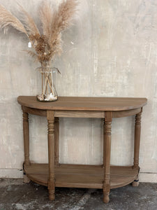 Small bleached mahogany console