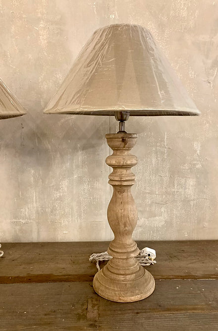 Wooden candlestick lamp base deals